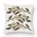 Axyaa Retro Flower Fox Pillowcase in Peach Skin Velvet.