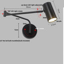 Axyaa Rotatable LED Swing Arm Wall Lights for Home Decor & Lighting