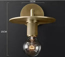Axyaa LED Copper Wall Lamp for Restaurant Living Room TV Background Lighting