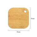 Axyaa Bamboo Fruit Cutting Board: Portable, Mini, Solid Wood Outdoor Friendly