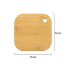 Axyaa Bamboo Fruit Cutting Board: Portable, Mini, Solid Wood Outdoor Friendly