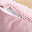 Axyaa Winter Plush Cushion Cover - Sofa Bed Room Decor Pillowcase
