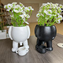 Axyaa Pee Pot Funny Resin Outdoor Statue Home Decoration Craft