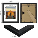 Axyaa Rustic Picture Frames Set of 2 for Wall/Table Display Collage Decor