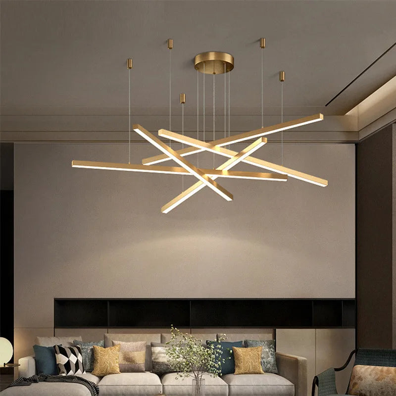 Luxury LED Pendant Chandelier by Axya for Dining Room Bedroom Lighting