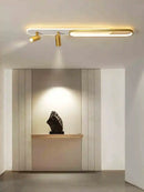 Axyaa Modern LED Ceiling Lamps with Spotlight Strip for Living Room Kitchen Indoor Lighting