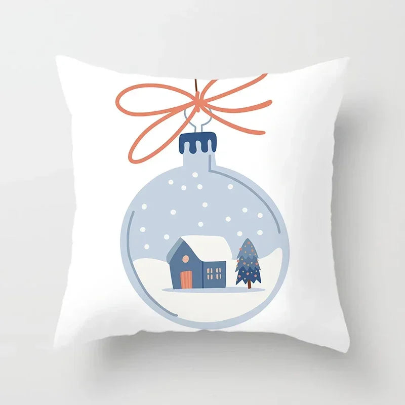 Axyaa Christmas Printed Pillowcases - Festive Home Decor Items