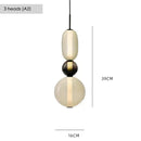 Axyaa Glass Led Pendant Chandelier for Restaurant Living Room Decor