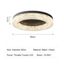 Axyaa Luxury LED Resin Pendant Light for Dining Room, Living Room, Bedroom