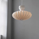 Axyaa Silk White Ball LED Chandelier - Nordic Modern Minimalist Design for Living Room