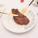 Axyaa Stainless Steel Dinner Fork Set of 8 Pieces