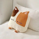 Axyaa Cartoon Cat Pillow Sofa Bedhead Cat Cushion Backrest Sleeping Pillow