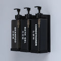 Axyaa Wall Mount Manual Press Shampoo & Shower Gel Dispenser Set