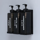 Axyaa Wall Mount Manual Press Shampoo & Shower Gel Dispenser Set