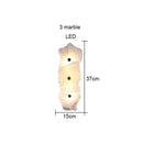 Axyaa Marble Wall Lamp: Modern Light Luxury for Bedroom, TV Background, Aisle & Corridor.