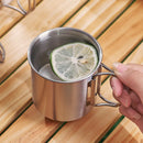 Axyaa Stainless Steel Foldable Beer Mug with Handle for Home, Travel, and Outdoor Picnics