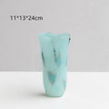 Axyaa Elegant Gradient Glass Vase - Luxury Home Decor for Living Room