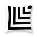 Axyaa Abstract Geometry Letter Print Cushion Cover - 45x45cm
