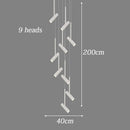 Axyaa Modern Stair Chandelier Pendant Light for Indoor Living Room Lighting