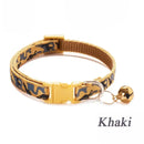 Axyaa Camouflage Pet Collar: Colorful Adjustable Collar with Bell for Dogs & Cats.
