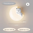 Axyaa Panda Cloud LED Wall Lamp for Kids' Bedroom