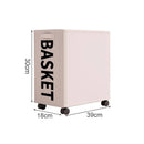 Axyaa Rolling Laundry Basket & Toy Storage Cart - Portable & Multifunctional