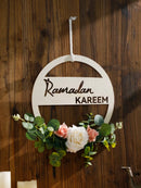 Axyaa Ramadan Festival Wooden Doorplate Wreath Hanging Ornaments