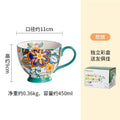 Axyaa Creative Milk Mug Large Capacity Ceramic Cup for Breakfast and Coffee.