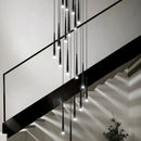 Axyaa Modern Stair Chandelier Pendant Lights Indoor Ceiling Lamp LED Chandeliers