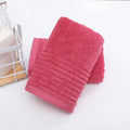 Axyaa Red Bamboo Fiber Towels Set - Absorbent Luxury Bathroom Gift