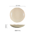 Axyaa Stone Patterned Ceramic Serving Plates for Molecular Cuisine and Desserts