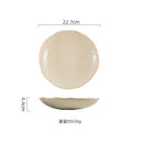 Axyaa Stone Patterned Ceramic Serving Plates for Molecular Cuisine and Desserts