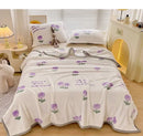 Axyaa Cloud Mink Velvet Cover Blanket - Milk Fiber Printed Blanket