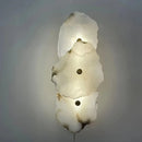 Axyaa Marble Wall Lamp: Luxury Irregular Stone LED Fixture for Indoor Living Room & Dining Room