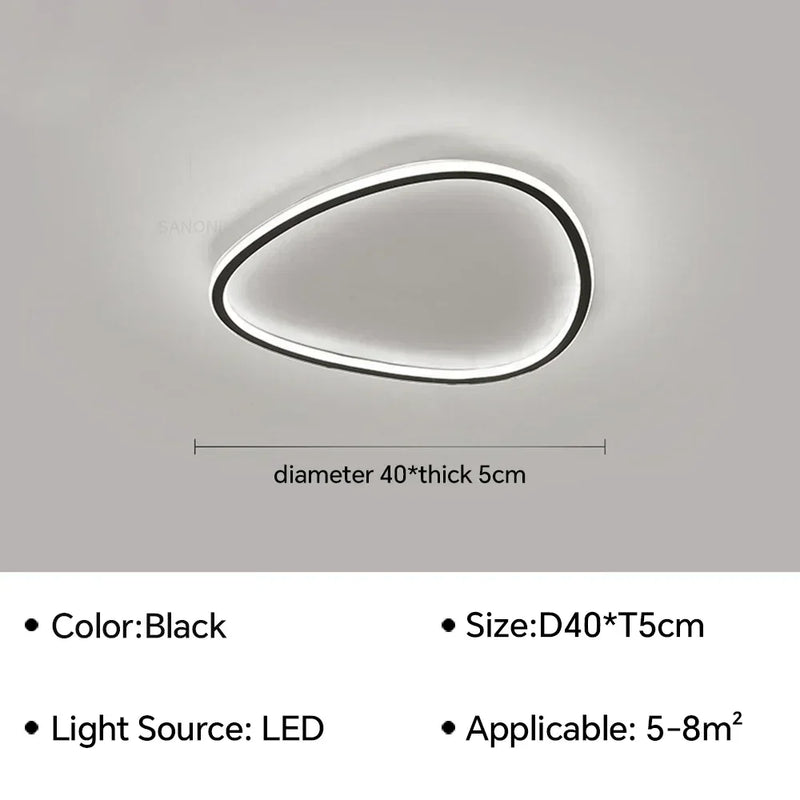 Axyaa Ultrathin LED Ceiling Lamp for Children's Bedroom and Home Decor
