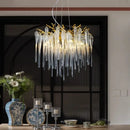 Axyaa Luxury Gold Crystal Chandelier - Modern Branch Design for Living Room, Dining Room & Bedroom