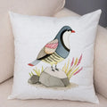 Axyaa Cartoon Parrot Pillowcase with Birds and Flowers 45x45cm