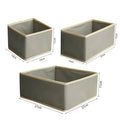 Axyaa Underwear Drawer Organizers Set of 3 - Foldable Storage Box for Wardrobe
