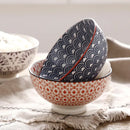 Axya 4.5" High-Foot Nordic Ceramic Soup Bowl Japanese Style Rice Bowl