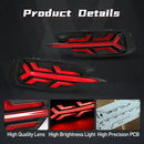 Axyaa LED Rear Bumper Reflector Light for Honda Civic 2016-2020 Dynamic Turn Signal