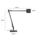 Axyaa Industrial Swing Arm Floor Lamp with Dimming Touch Switch for Modern Living Spaces