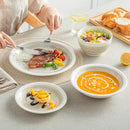 Axyaa Stoneware Dinnerware Set for 4/8 in 4 Colors