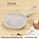 Axyaa Ceramic Non-Stick Wok Pan for Induction and Gas Stoves