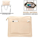 Axyaa Nylon Makeup Storage Pocket Bag for Women's Handbag Bottom Shaper