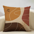 Axyaa Geometric Cushion Cover 45x45cm Linen Pillowcase for Home Bedroom Sofa