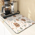 Axyaa Cute Ghost Pattern Coasters and Placemat Set