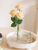 Axyaa Glass Vase Ornaments for Living Room Decor & Office Gift