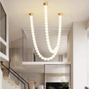 Axyaa Pearl Living Room Lamp Dining Room Chandelier Ceiling Salon Lighting
