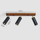 Axyaa 3 Head LED Spotlights Black Cave Stone Tube Ceiling Lamps