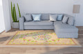 Axyaa Ethnic Pattern Print Carpet Bohemian Soft Floor Mat for Home Decor